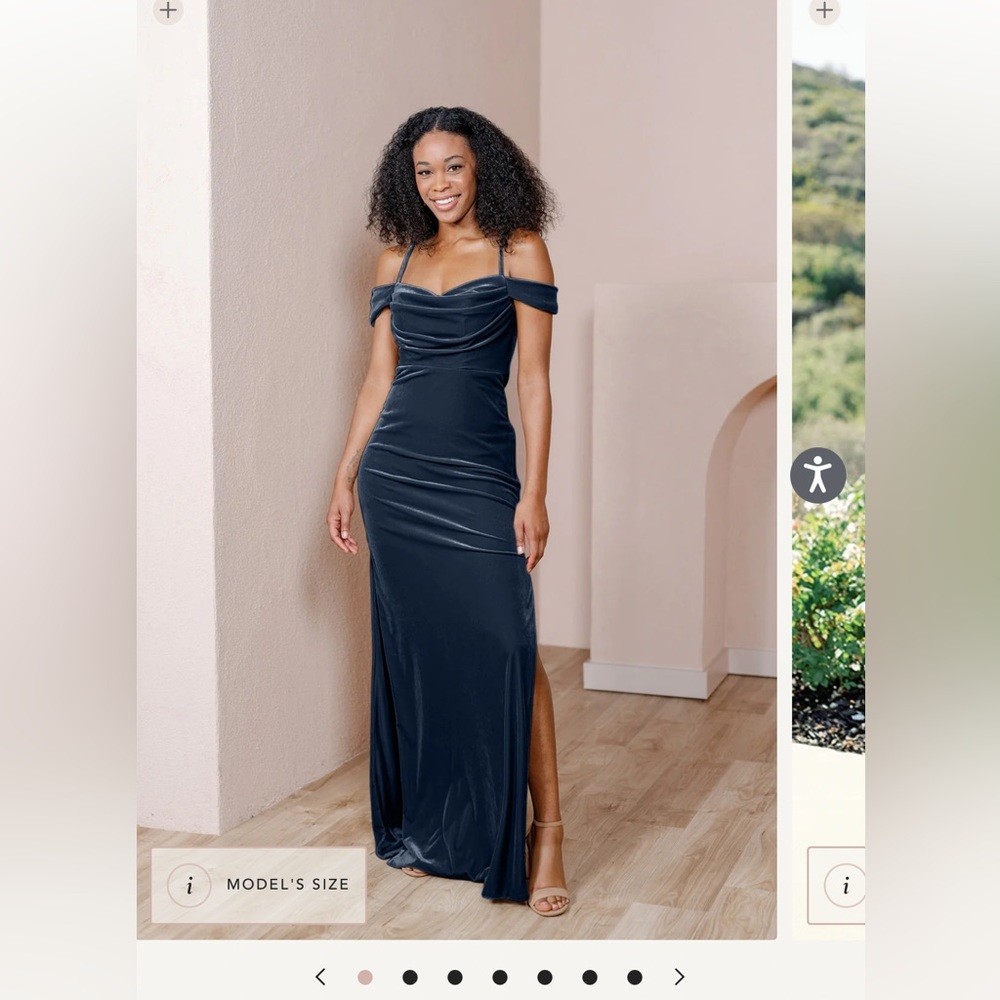 Reverly royal blue sienna bridesmaids dress.